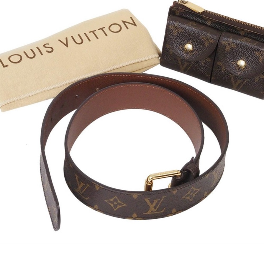 Rare 🦄 💯 Authentic LOuis Vuitton Pochette Duo Monogram Belt Bag 😍 - Picture 13 of 16